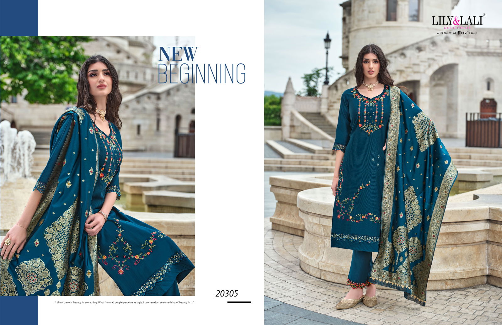 Hasmeena Vol 3 By Lily And Lali Organza Embroidery Kurti With Bottom Dupatta Orders in India
